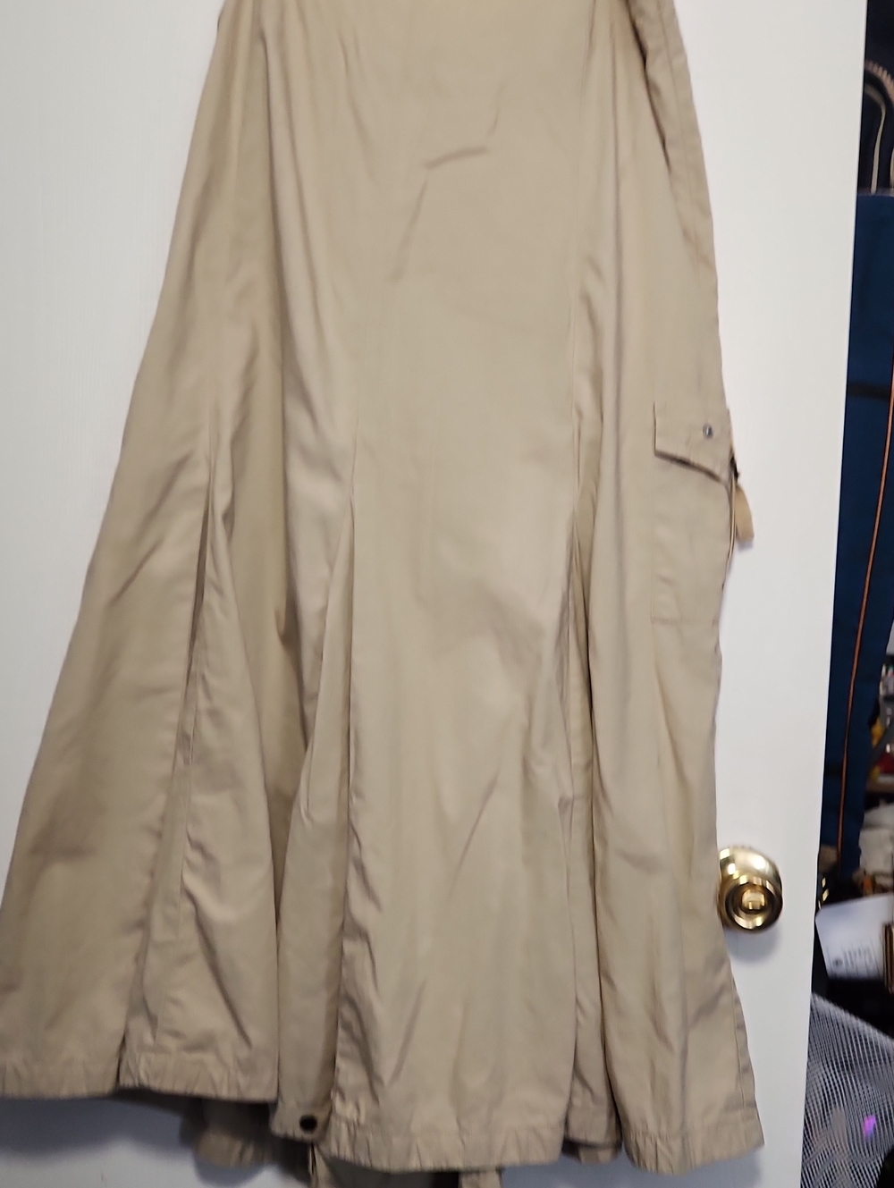 100% Cotton Tan Cargo Skirt